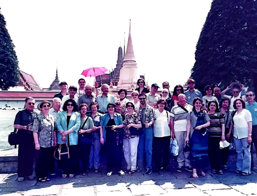 Baron Holidays group at the Grand Palace, Bangkok