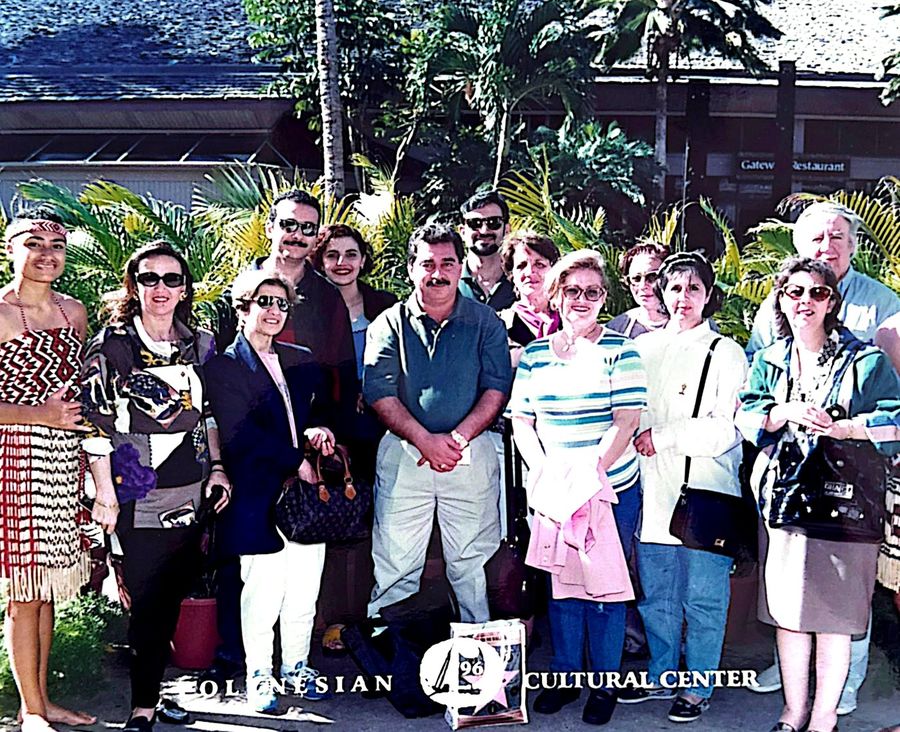 Baron Holidays group at the Polynesian Cultural Center, Hawaii