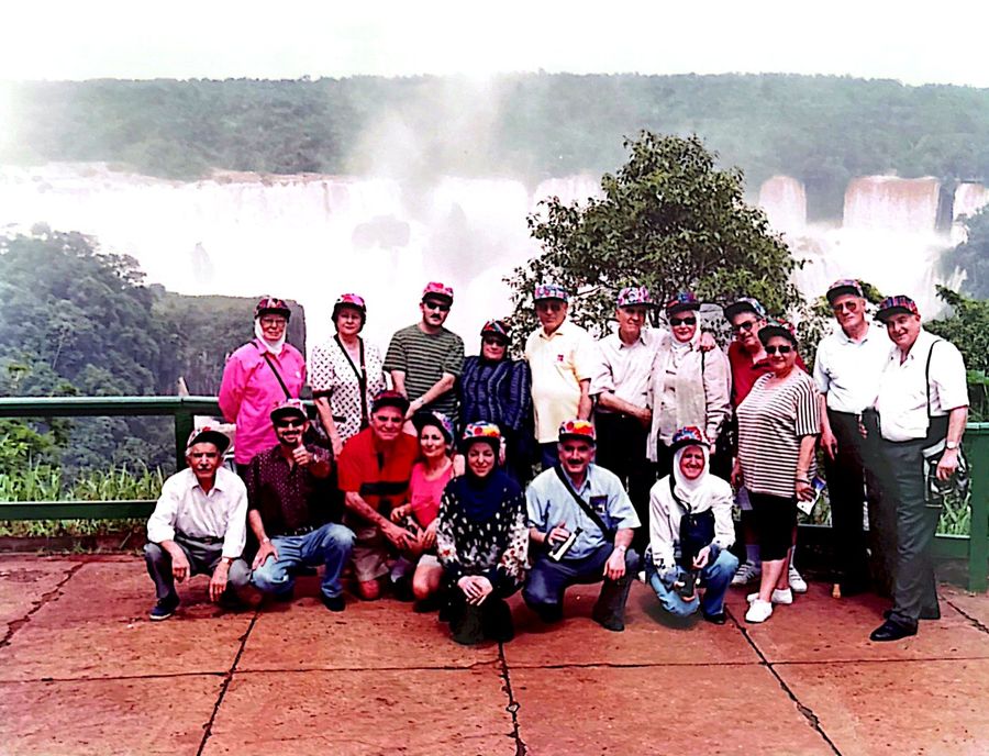 Baron Holidays group at Iguazu Falls